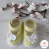 Chaussons bébé fille ballerines babies en coton bio