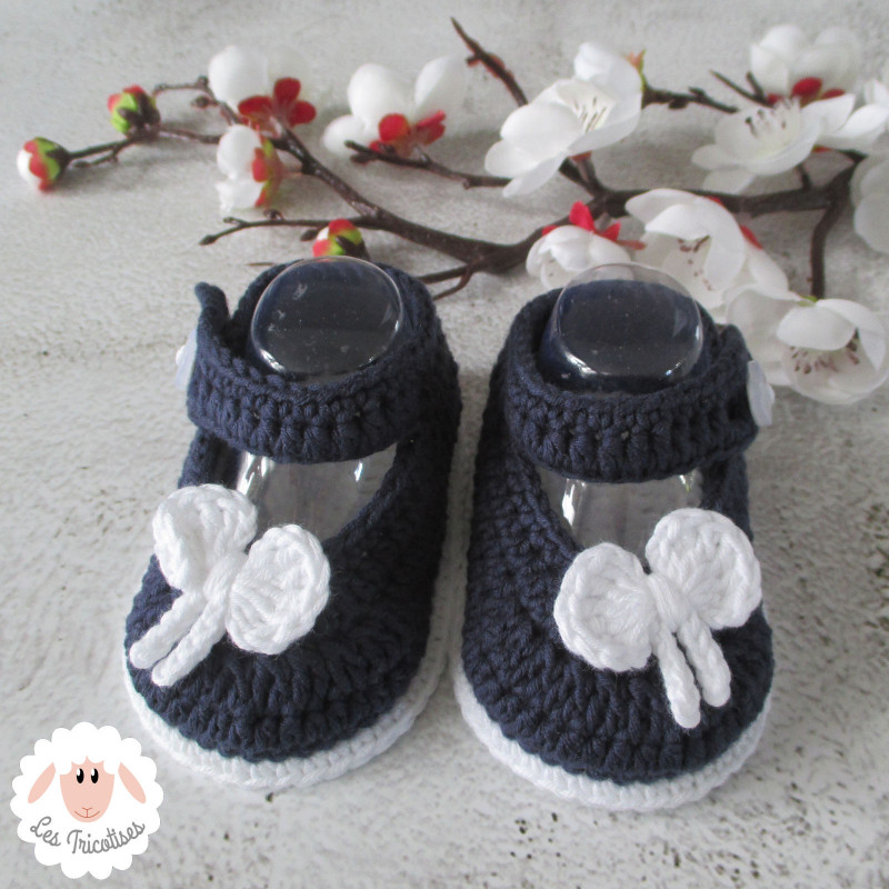 Chaussons bébé fille ballerines babies en coton bio