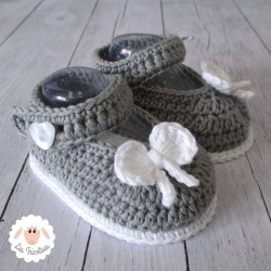 Chaussons bébé fille ballerines babies en coton bio
