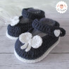 Chaussons bébé fille ballerines babies en coton bio