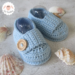 Chaussons bébé mocassins rose layette en coton