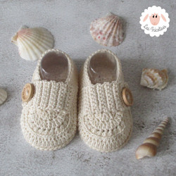 Chaussons bébé mocassins rose layette en coton
