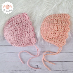 Bonnet bébé béguin en coton bio vegan