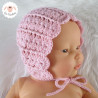 Bonnet bébé béguin en coton bio vegan