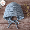 Bonnet béguin en coton et mérinos