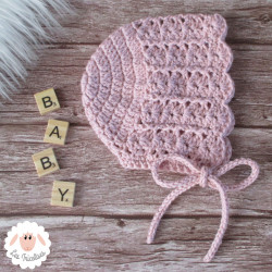Bonnet béguin en coton et mérinos
