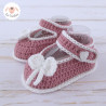 Chaussons bébé fille ballerines babies en coton bio