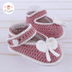 Chaussons bébé fille ballerines babies en coton bio