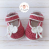 Chaussons bébé fille ballerines babies en coton bio