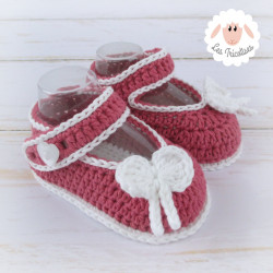 Chaussons bébé fille ballerines babies en coton bio