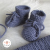 Ensemble de naissance brassière béguin chaussons