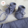 Ensemble de naissance brassière béguin chaussons