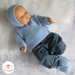 Ensemble de naissance brassière béguin chaussons