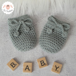 Moufles bébé en laine mérinos