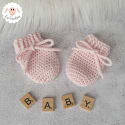 Moufles bébé en laine mérinos