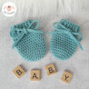 Moufles bébé en laine mérinos sur commande