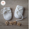 Moufles bébé en laine mérinos sur commande