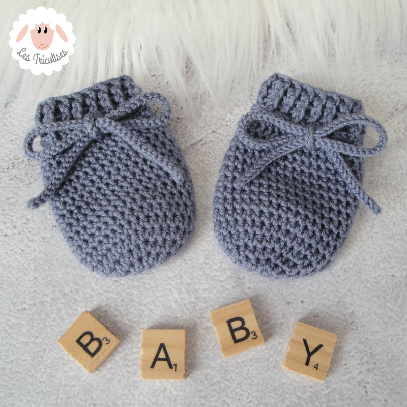 Moufles bébé en laine mérinos sur commande Moufles bébé en laine mérinos sur commande