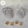 Moufles bébé en laine mérinos sur commande
