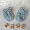 Moufles bébé en laine mérinos sur commande