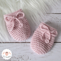 Moufles bébé en laine mérinos sur commande