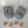 Moufles bébé en laine mérinos sur commande