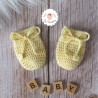 Moufles bébé en laine mérinos sur commande