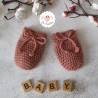 Moufles bébé en laine mérinos sur commande