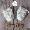 Moufles bébé en laine mérinos sur commande