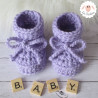 Bonnet et chaussons en maille épaisse