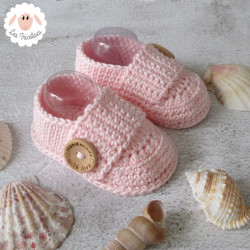 Bonnet béguin et mocassins en coton