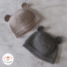 Bonnet ourson en laine mérinos