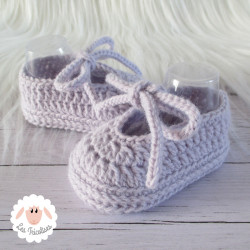 Chaussons ballerines en laine