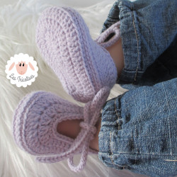 Chaussons ballerines en laine