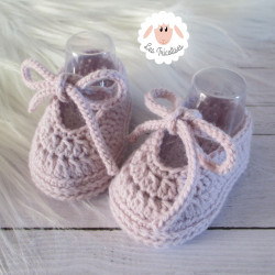 Chaussons ballerines en laine