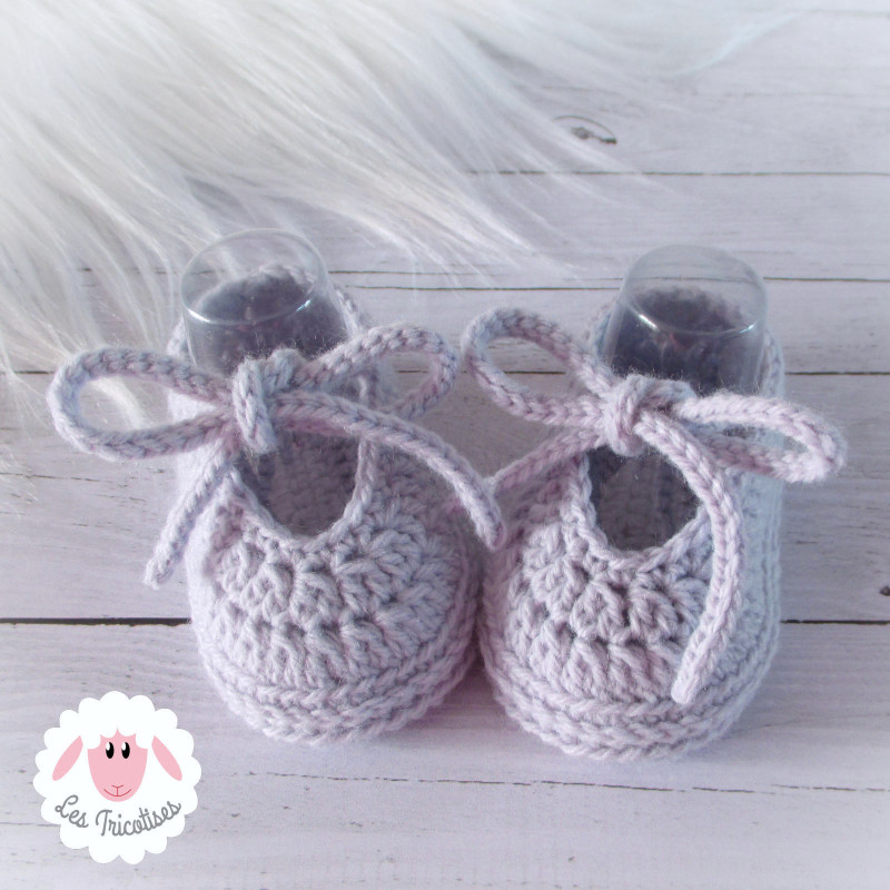 Chaussons ballerines en laine