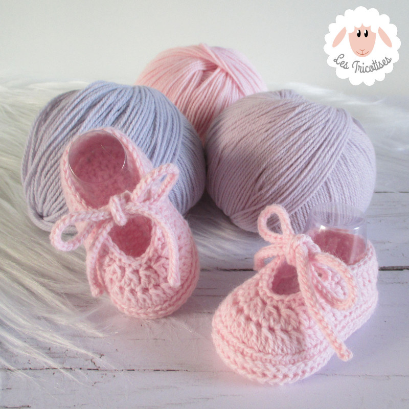 Chaussons ballerines en laine