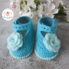 Chaussons babies en laine layette