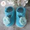 Chaussons babies en laine layette