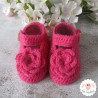 Chaussons bébé ballerines babies à fleurs