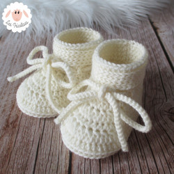 chaussons de naissance en laine mérinos