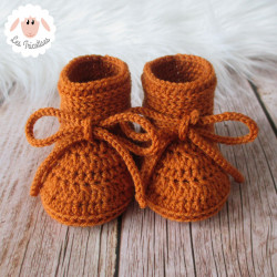 chaussons de naissance en laine mérinos