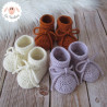 chaussons de naissance en laine mérinos