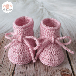 chaussons de naissance en laine mérinos