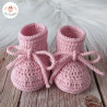chaussons de naissance en laine mérinos