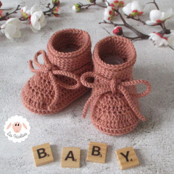 chaussons de naissance en laine mérinos