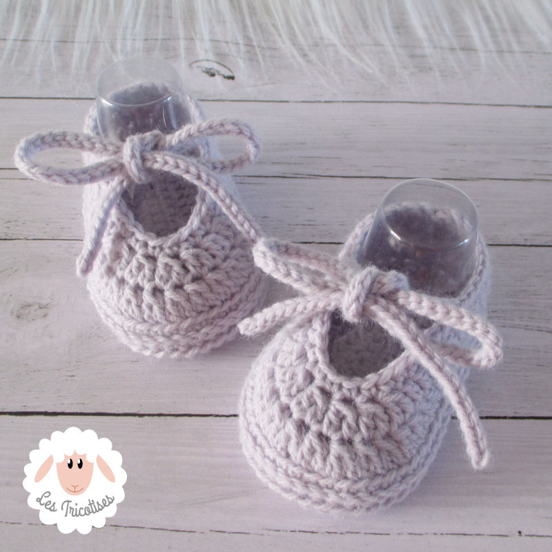 Chaussons ballerines en laine