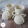 Chaussons à cordons en laine mérinos