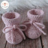Chaussons à cordons en laine mérinos