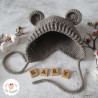 Bonnet béguin à oreilles d'ours